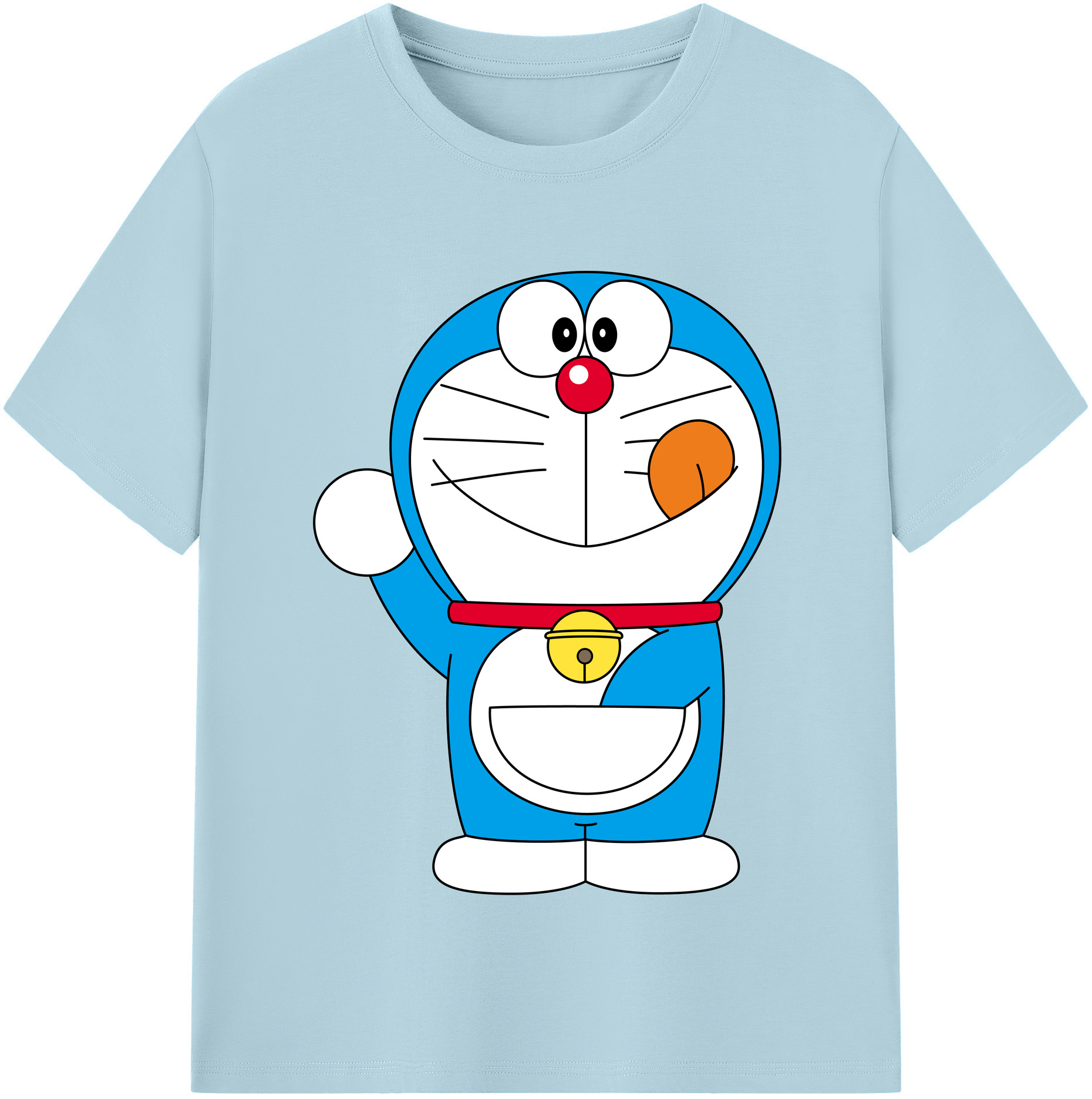（画像用） ドラえもん Doraemon 綿100％半袖Tシャツ（フロントプリント）